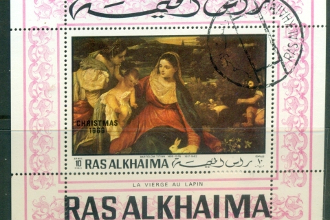 Ras-Al-Khaima-1970-MiMS77A-Xmas-Paintings-MS-CTO