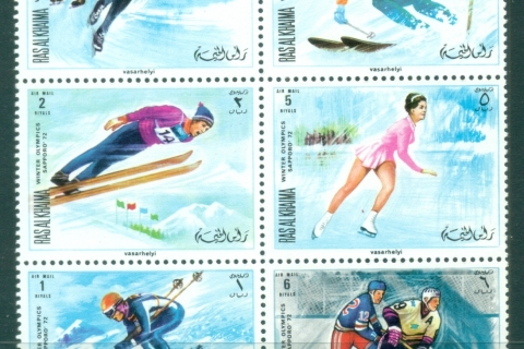 Ras-Al-Khaima-1970-Sapporo-Winter-Olympics-Blk-6-MUH-lot84568