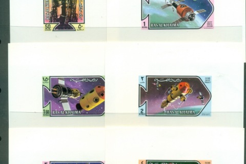 Ras-Al-Khaima-1971-Mi547-552-Space-Research-4xDLMS-MLH