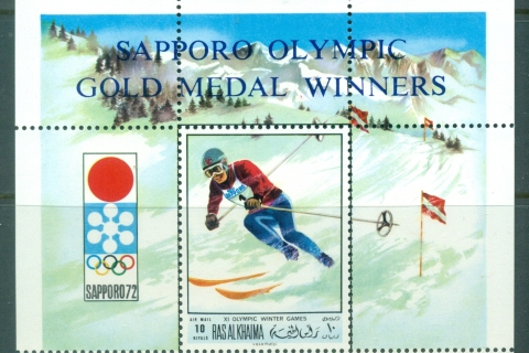 Ras-Al-Khaima-1971-MiMS99A-Winter-Olympics-Sapporo-Opt-Gold-Medalists-MS-MUH