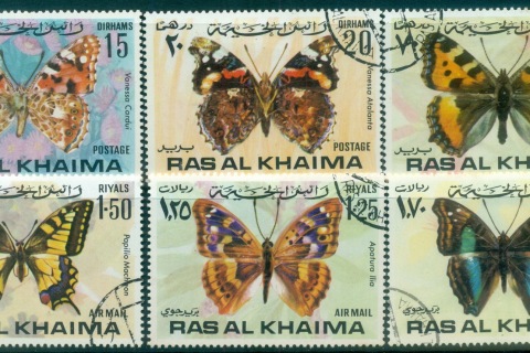 Ras-Al-Khaima-1972-Mi614-619-Insects