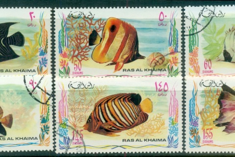 Ras-Al-Khaima-1972-Mi628-633-Marine-Life
