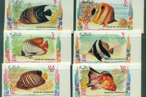 Ras-Al-Khaima-1972-Mi628-633B-Marine-Life