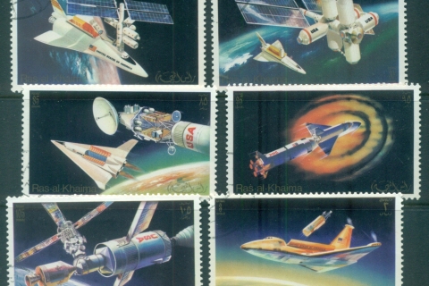 Ras-Al-Khaima-1972-Mi752-757-Skylab-Space-Programme-CTO