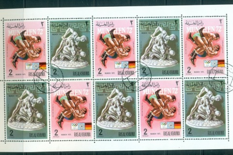 Ras-Al-Khaima-1972-Mi788-789-Summer-Olympics-Munich