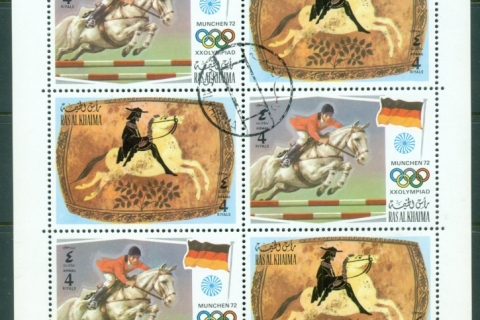 Ras-Al-Khaima-1972-Mi804-805-Summer-Olympics-Munich