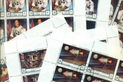 Ras-Al-Khaima-1972-Mi840-845-Apollo-17-Space-Mission-6xsheets-CTO