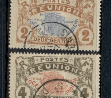 Reunion 1907-30 Pictorial, map of Reunion Asst