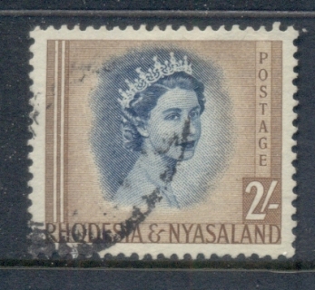 Rhodesia-Nyasaland-1954-56-QEII-Potrait-2-FU