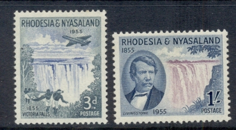 Rhodesia-Nyasaland-1955-Victoria-Falls-MUH