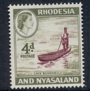 Rhodesia-Nyasaland-1959-63-QEII-Pictorials-Lake-Bangweulu-4d-MLH