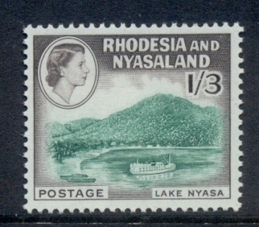 Rhodesia-Nyasaland-1959-63-QEII-Pictorials-Lake-Nyasa-1-3d-MLH