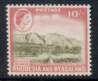 Rhodesia-Nyasaland-1959-63-QEII-Pictorials-Mlanje-10-MLH