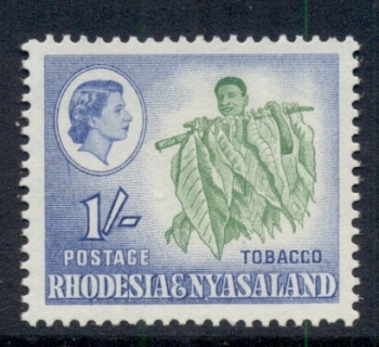 Rhodesia-Nyasaland-1959-63-QEII-Pictorials-Tobacco-1-MLH