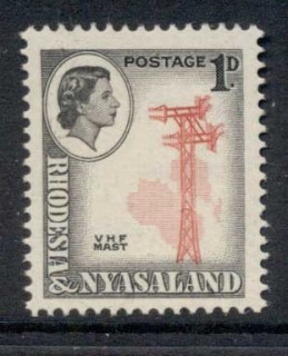 Rhodesia-Nyasaland-1959-63-QEII-Pictorials-VHF-mast-1d-MLH