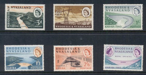 Rhodesia-Nyasaland-1960-Kariba-Gorge-Dam-MUH