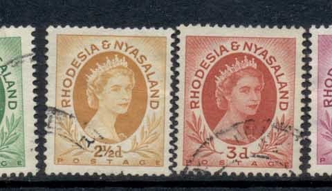 Rhodesia-Nyasaland-1954-56-QEII-Portrait-Asst-FU-2