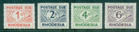 Rhodesia-1965-Postage-Dues-MLH