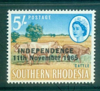 Rhodesia-1966-Independence-Opt-5-Cattle-MUH-lot81233