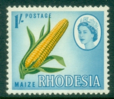 Rhodesia-1966-QEII-Pictorial-1sh-Corn-MUH