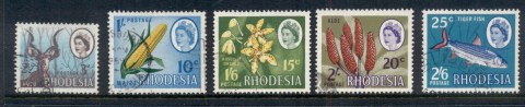 Rhodesia-1967-68-QEII-Pictorials-Dual-Currency-FU