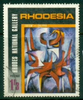 Rhodesia-1967-Rhodes-National-Gallery-1sh3d-Totem-FU
