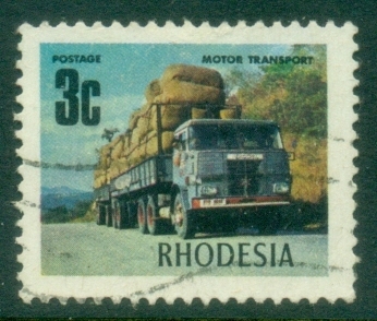 Rhodesia-1970-73-Pictorial-3c-Trailer-Truck-FU_1