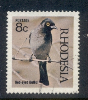 Rhodesia-1971-Birds-8c-FU