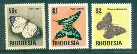 Rhodesia-1974-76-Butterflies