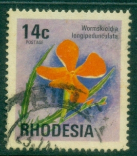 Rhodesia-1974-76-Pictorial-14c-Wild-pimpernel-FU