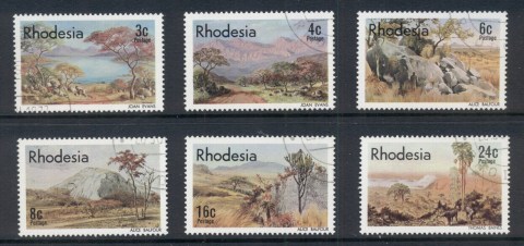 Rhodesia-1977-Landscape-paintings-FU