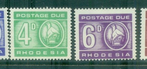 Rhodesia-1966-Postage-Dues-MLH