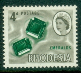 Rhodesia-1966-QEII-Pictorial-4d-Emeralds-MUH