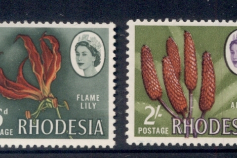 Rhodesia-1966-QEII-Pictorials-Flowers-6d