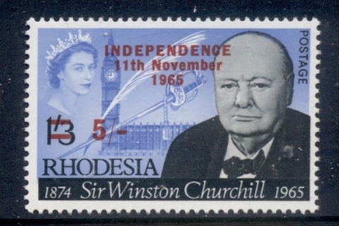 Rhodesia-1966-Winston-Churchill-Opt-Independence-MUH