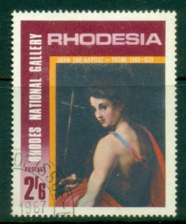 Rhodesia-1967-Rhodes-National-Gallery-2sh6d-St-John-the-Baptist-FU