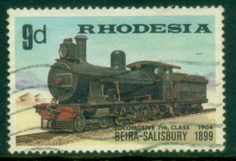 Rhodesia-1969-Trains-9d-FU