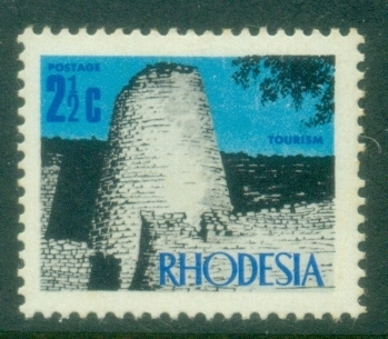 Rhodesia-1970-73-Pictorial-2½c-Ruins-Zimbabwe-MLH
