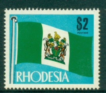 Rhodesia-1970-73-Pictorial-2-Rhodesian-Flag-MUH