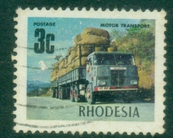 Rhodesia-1970-73-Pictorial-3c-Trailer-Truck-FU_2