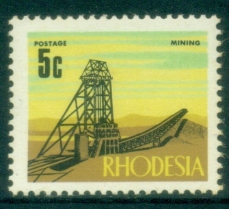 Rhodesia-1970-73-Pictorial-5c-Mining-MLH