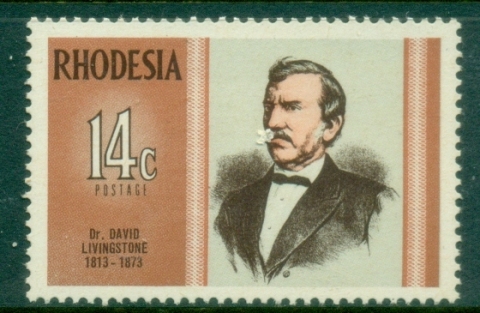 Rhodesia-1970-75-Famous-Rhodesians-David-Livingstone-MUH