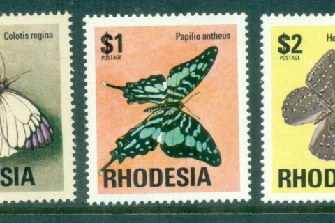 Rhodesia-1974-76-Butterflies