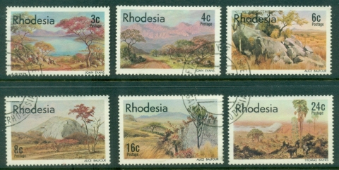 Rhodesia-1977-Landscape-Paintings-FU
