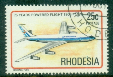 Rhodesia-1978-75th-Anniversary-of-Powered-Flight-25c-FU