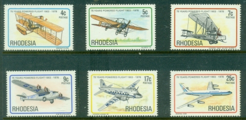 Rhodesia-1978-75th-Anniversary-of-Powered-Flight-MUH