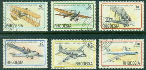 Rhodesia-1978-Powered-Flight-75th-Anniversary-FU