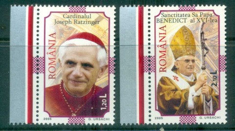 Romania-2005-Pope-Benedict-MUH-lot81512