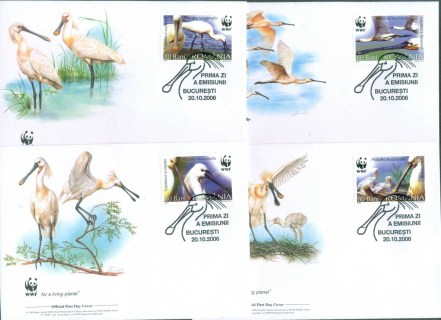 Romania-2006 WWF Eurasian Spoonbill