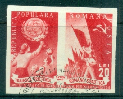 Romania-1949-Romanian-Soviet-Friendship-IMPERF-FU